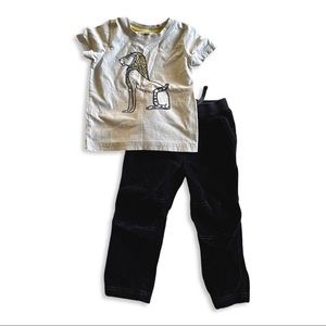 TEA BUNDLE SHIRT+CORDUROY PANTS